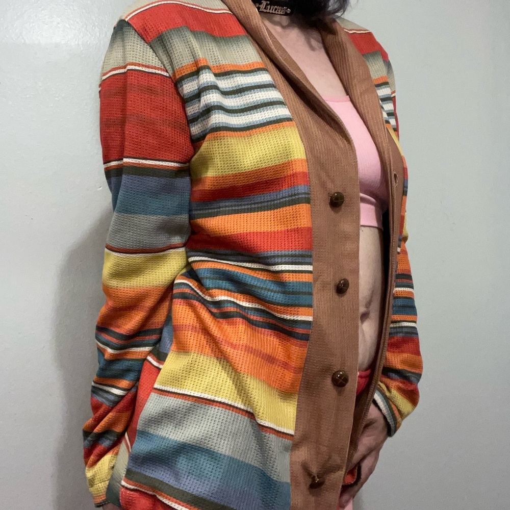 Striped Thermal Blazer